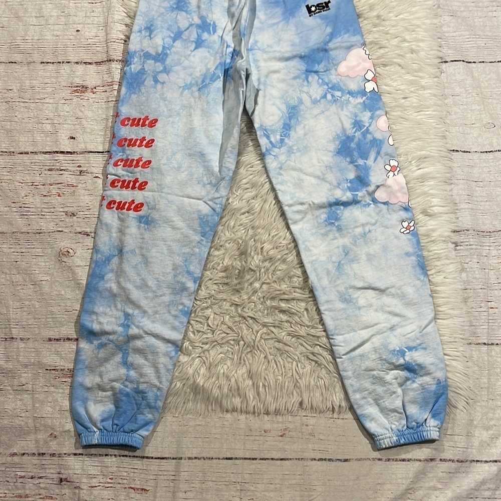 Blue Floral Joggers - Picture 8 of 12